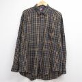 トミーヒルフィガー 90s 長袖シャツ ワンポイントロゴ グレーチェック メンズXL相当 | 古着