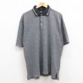 XL★古着 ドッカーズ ゴルフ 半袖 ブラント ポロ シャツ メンズ 90年代 90s 大きいサイズ コットン USA製 紺他 ネイビー 24may08 中古 トップス