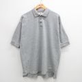 XL★古着 リーバイス Levis 半袖 ブランド ポロ シャツ メンズ 00年代 00s 鹿の子 大きいサイズ グレー 24jul06 中古 トップス