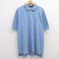 XL★古着 ノーティカ NAUTICA 半袖 ブランド ポロ シャツ メンズ ワンポイントロゴ 鹿の子 大きいサイズ コットン 薄紺 ネイビー 霜降り 24aug06 中古 トップス