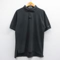 L★古着 リーバイス Levis 半袖 ブランド ポロ シャツ メンズ 90年代 90s 鹿の子 黒 ブラック 25may16 中古 トップス