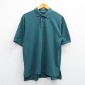 L★古着 リーバイス Levis 半袖 ブランド ポロ シャツ メンズ 90年代 90s 鹿の子 緑 グリーン 25may16 中古 トップス