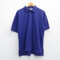 L★古着 リーバイス Levis 半袖 ブランド ポロ シャツ メンズ 90年代 90s 鹿の子 紫 パープル 25may16 中古 トップス