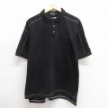 XL★古着 ナイキ NIKE 半袖 ブランド ポロ シャツ メンズ 90年代 90s NFL ピッツバーグスティーラーズ コットン 黒 ブラック アメフト スーパーボウル 25may27 中古 トップス