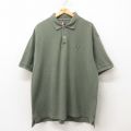XL★古着 ラルフローレン Ralph Lauren チャップス 半袖 ブランド ポロ シャツ メンズ 90年代 90s ワンポイントロゴ 大きいサイズ コットン 緑 グリーン 25jun04 中古 トップス