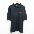 XL★古着 ナイキ NIKE 半袖 ブランド ポロ シャツ メンズ 00年代 00s オレゴン 大きいサイズ 黒 ブラック 25jun06 中古 トップス