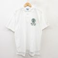 XL★古着 チャンピオン champion 半袖 ブランド ポロ シャツ メンズ 90年代 90s MEAD PARK テニス 鹿の子 USA製 白 ホワイト 25jun17 中古 トップス