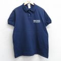 XL★古着 チャンピオン champion 半袖 ブランド ポロ シャツ メンズ 00年代 00s ペンシルベニア 大学 コットン 紺 ネイビー 25jul25 中古 トップス