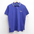 L★古着 ラルフローレン Ralph Lauren ポロスポーツ 半袖 ブランド ポロ シャツ メンズ ワンポイントロゴ コットン 紫 パープル 25aug05 中古 トップス