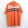XL★古着 オールドネイビー OLD NAVY 半袖 ブランド ポロ シャツ メンズ 鹿の子 大きいサイズ コットン オレンジ他 25aug05 中古 トップス