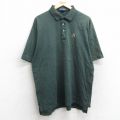 XL★古着 ラルフローレン Ralph Lauren ポロゴルフ 半袖 ブランド ポロ シャツ メンズ 90年代 90s GlenArbor 大きいサイズ コットン 緑 グリーン 25aug25 中古 トップス