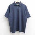 XL★古着 ドッカーズ 半袖 ブランド ポロ シャツ メンズ 大きいサイズ コットン 紺 ネイビー 25aug26 中古 トップス