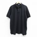XL★古着 ランズエンド 半袖 ブランド ポロ シャツ メンズ 00年代 00s コットン 黒 26apr13