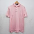 ラルフローレン 90s 半袖ポロシャツ ワンポイントロゴ ピンク XL | 古着