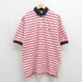 トミーヒルフィガー 90s 半袖ポロシャツ ワンポイントロゴ レッド XL | 古着