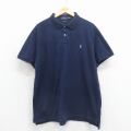 ラルフローレン 半袖ポロシャツ ワンポイントロゴ ネイビー XL | 古着