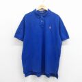 ラルフローレン 半袖ポロシャツ ワンポイントロゴ ブルー XL | 古着
