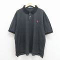 ラルフローレン 90s 半袖ポロシャツ ワンポイントロゴ グレー XL | 古着