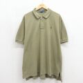 ラルフローレン 90s 半袖ポロシャツ ワンポイントロゴ カーキ XL | 古着