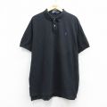ラルフローレン 90s 半袖ポロシャツ ワンポイントロゴ ブラック メンズXL相当 | 古着