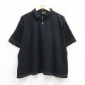 ナイキ 00s 半袖ポロシャツ ワンポイントロゴ ブラック メンズXL相当 | 古着