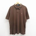 ラルフローレン 90s 半袖ポロシャツ ワンポイントロゴ ブラウン メンズXL相当 | 古着