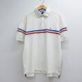 トミーヒルフィガー 90s 半袖ポロシャツ ワンポイントロゴ ホワイト メンズXL相当 | 古着