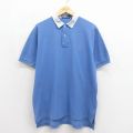 ラルフローレン 90s 半袖ポロシャツ ワンポイントロゴ ライトブルー メンズXL相当 | 古着