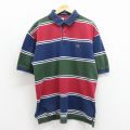 トミーヒルフィガー 90s 半袖ポロシャツ ワンポイントロゴ ネイビー メンズXL相当 | 古着