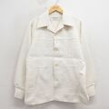 FARAH 70s 長袖シャツジャケット 開襟 ホワイト M | 古着