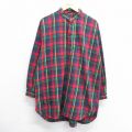 90s 長袖フランネルシャツ レッドチェック XL | 古着