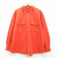 FADED GLORY 長袖フランネルシャツ オレンジ XL | 古着
