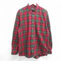 L★古着 レッドヘッド 長袖 フランネル シャツ メンズ 00年代 00s 赤他 レッド チェック 25mar21 中古 トップス