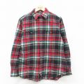 【20%OFF】M★古着 ラルフローレン Ralph Lauren 長袖 ブランド フランネル ウエスタン シャツ メンズ 90年代 90s ヒジ当て コットン 赤他 レッド チェック 【spe】 25sep24 中古 トップス