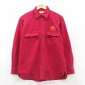 【20%OFF】L★古着 エルエルビーン LLBEAN 長袖 ヘビー フランネル シャツ メンズ 80年代 80s SANDANONA 鳥 コットン USA製 エンジ 25oct08 中古 トップス