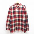 XL★古着 レッドヘッド 長袖 フランネル シャツ メンズ 大きいサイズ コットン 赤他 レッド チェック 25oct25 中古 トップス
