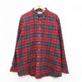 エルエルビーン 80s 長袖フランネルシャツ レッドチェック XL | 古着