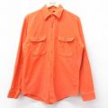 【20%OFF】L★古着 ビッグマック BIG MAC 長袖 ビンテージ ヘビー フランネル シャツ メンズ 70年代 70s コットン オレンジ 25nov25