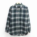 M★古着 ペンドルトン 長袖 ウール シャツ メンズ 80年代 80s USA製 緑他 チェック【spe】 26jan07