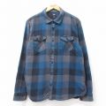 L★古着 バンズ VANS 長袖 フランネル シャツ メンズ 紺他 チェック 26feb04