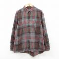 XL★古着 レッドヘッド 長袖 フランネル シャツ メンズ 00年代 00s 大きいサイズ ボタンダウン グレー他 チェック 26feb07