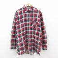 XL★古着 ピューリタン 長袖 フランネル シャツ メンズ 00年代 00s USA製 赤他 チェック 26feb17