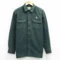 XL★古着 エルエルビーン 長袖 ヘビー フランネル シャツ メンズ 00年代 00s ルアー コットン 緑 26apr01