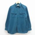 L★古着 エルエルビーン 長袖 フランネル シャツ メンズ 00年代 00s コットン 青 26apr10