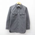 M★古着 エルエルビーン 長袖 ヘビー フランネル シャツ メンズ 00年代 00s グレー 26apr21
