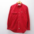 XL★古着 ラルフローレン 長袖 ブランド ヘビー フランネル シャツ メンズ 90年代 90s コットン 赤【spe】 26apr25