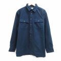 XL★古着 エルエルビーン 長袖 ヘビー フランネル シャツ メンズ 00年代 00s シャモアクロス 濃紺 26apr30