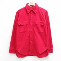 L★古着 ウールリッチ richmeister 長袖 ヘビー フランネル シャツ メンズ 70年代 70s 赤【spe】 26apr30