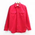 ウールリッチ 00s 長袖フランネルシャツ シャモアクロス レッド XL | 古着