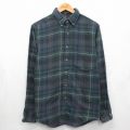 アロー 90s 長袖フランネルシャツ チェック グリーン M | 古着